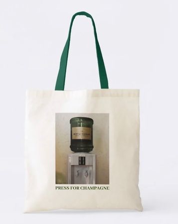 Shopper - PRESS FOR CHAMPAGNE - grün