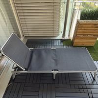 Sonnenliege Alu grau klappbar gut erhalten