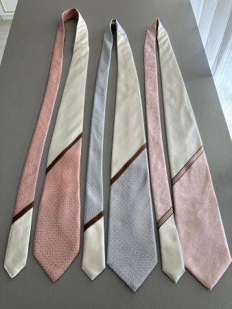 GIOVANE GENTILE Seidenkrawatten Made in Italy 3 Farben Set
