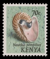 Kenia 1971 Mi Nr. 44II ** Meeresschnecke
