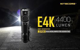 NiteCore E4K Taschenlampe-4400 Lumen