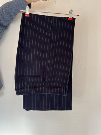 Pantalon rayé marine H&M Divided, taille 38, parfait état!