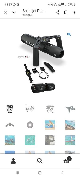 Elektromotor für SUP der Marke Scubajet Pro (Gebraucht) in Flamatt für ...