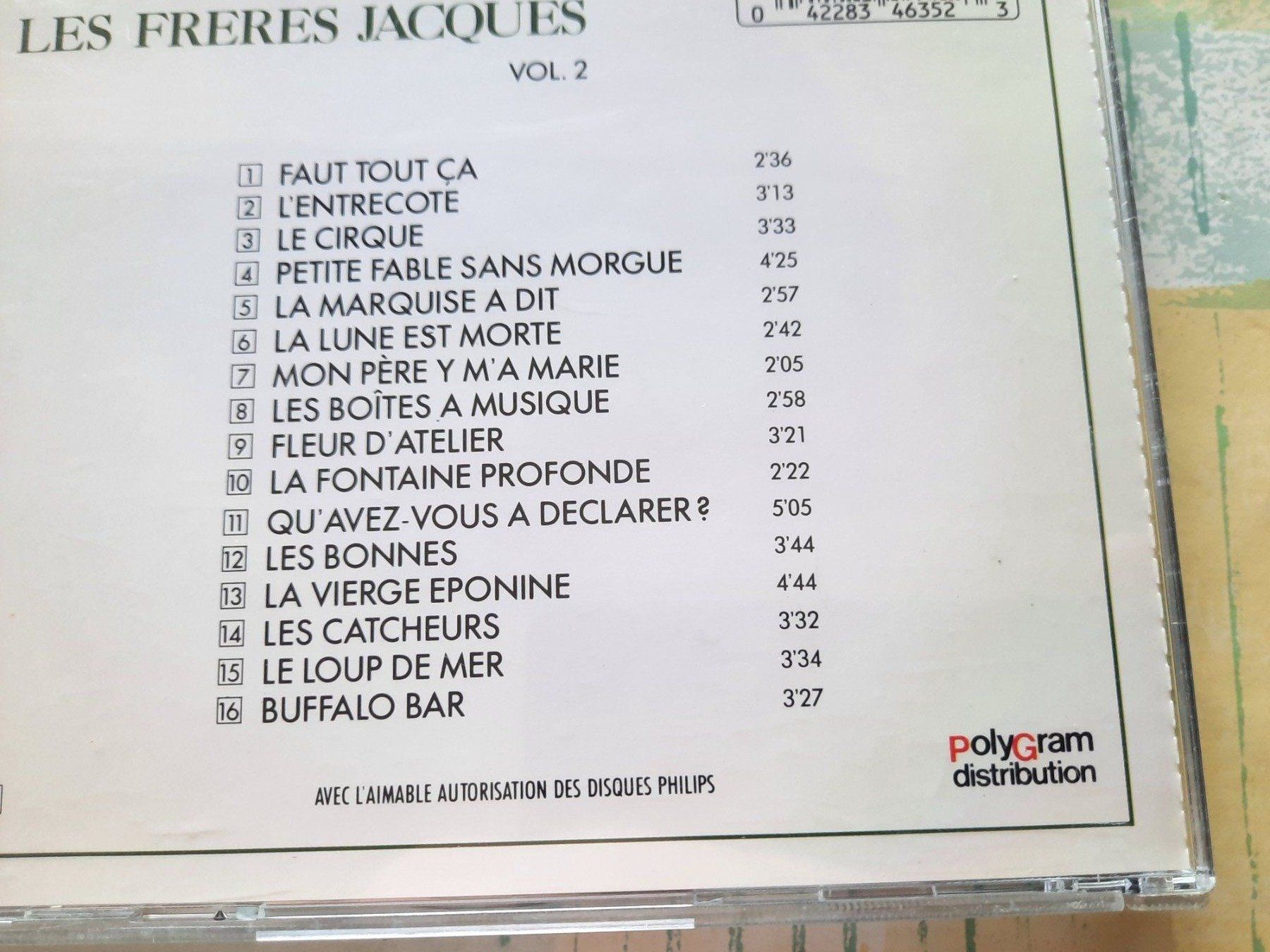CDs: CD Les Frères Jacques - Volume 2 – D'occasion à Pully par bro_n52j 2