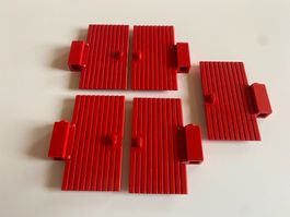 LEGO - 5 - ALTE - ROTE - EISENBHN - TÜREN