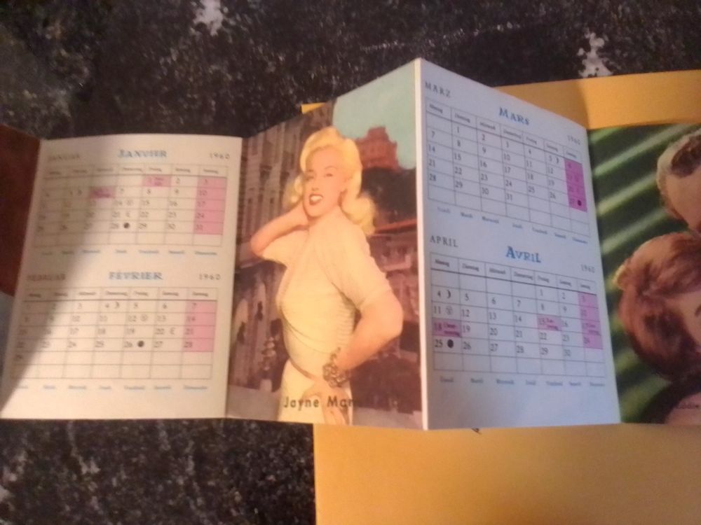 Kalender 1960 Stars Kleinformat (R1)  Kaufen auf Ricardo