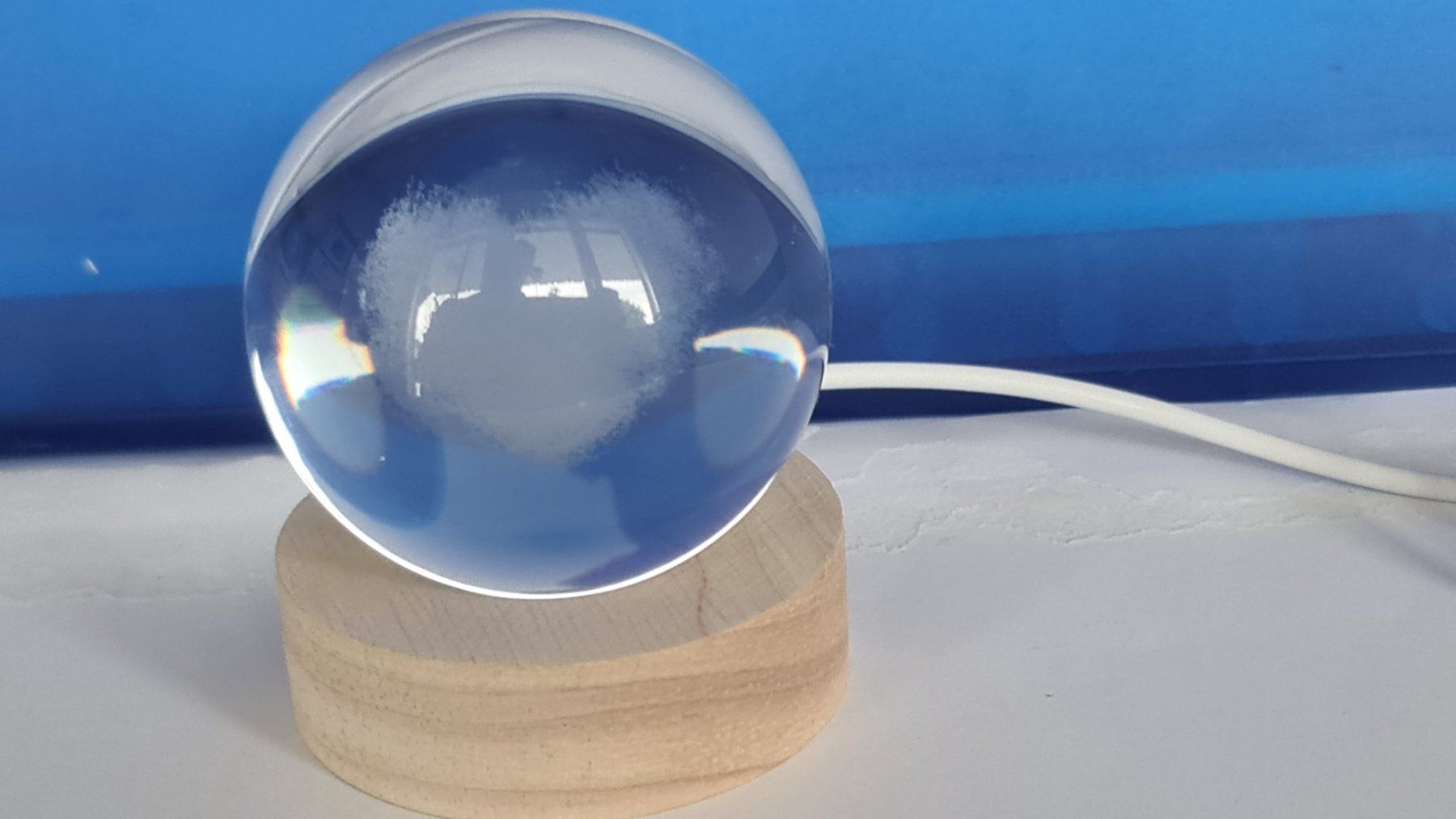 Lampen: Herz Gravierte Kristallkugel 60mm – Neu (gemäss Beschreibung) aus Uerkheim von Kaufoption 2