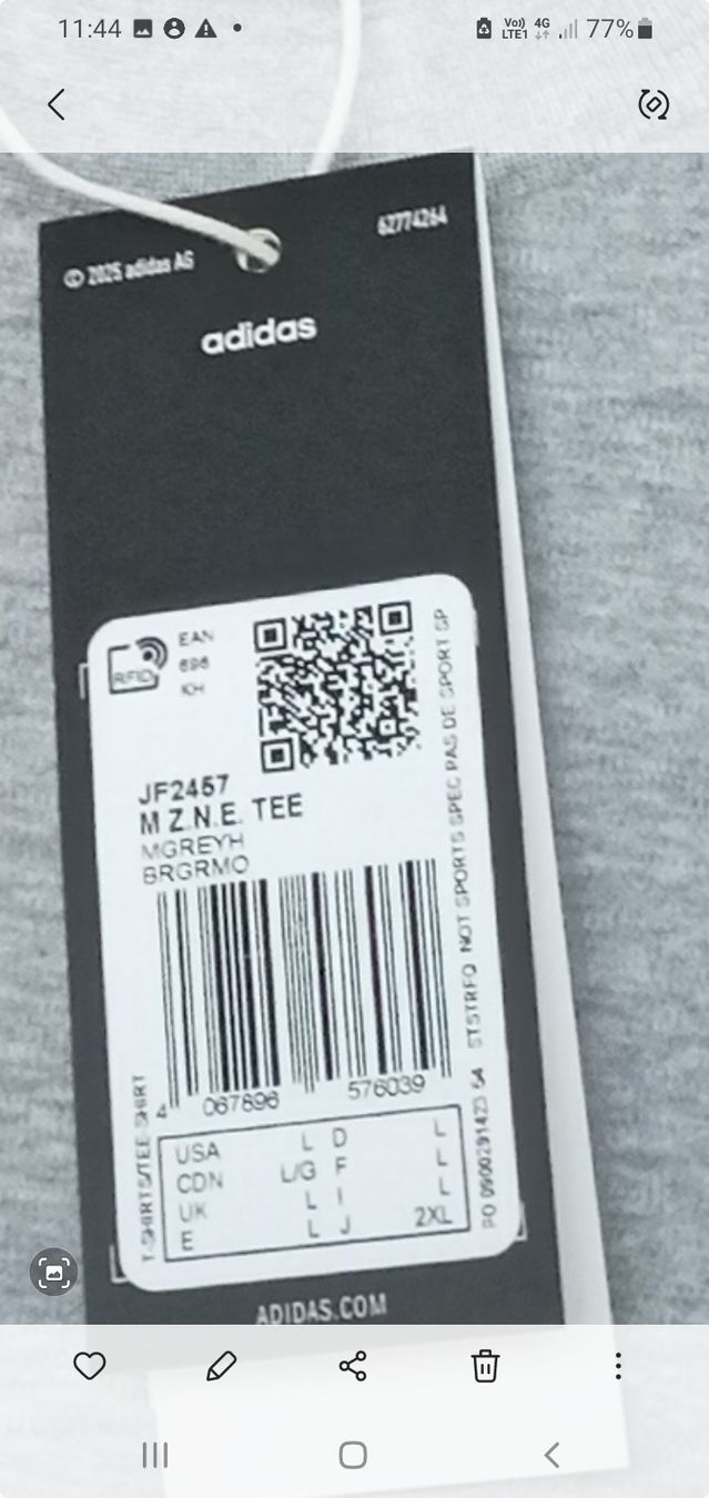 Adidas T-Shirts: T-shirt Adidas original, gr. L – Neu und originalverpackt aus Düdingen von gum_g8cr 3