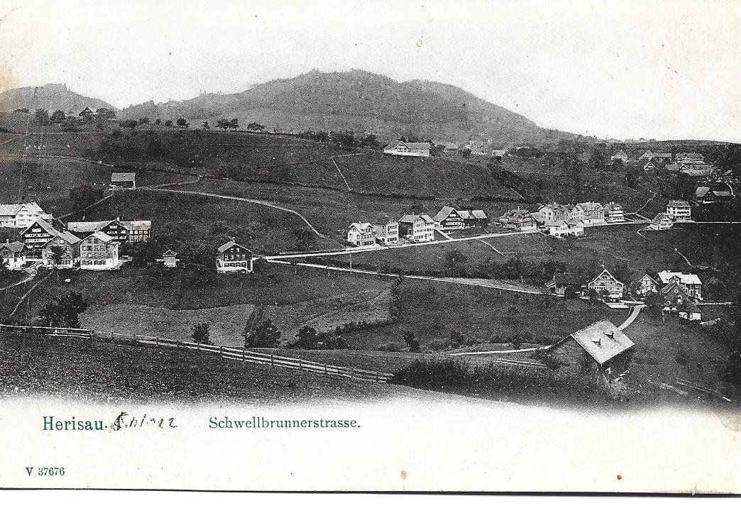 Ansichtskarten: AK  Herisau  Schwellbrunnerstrasse. – Gebraucht aus Appenzell von mai25