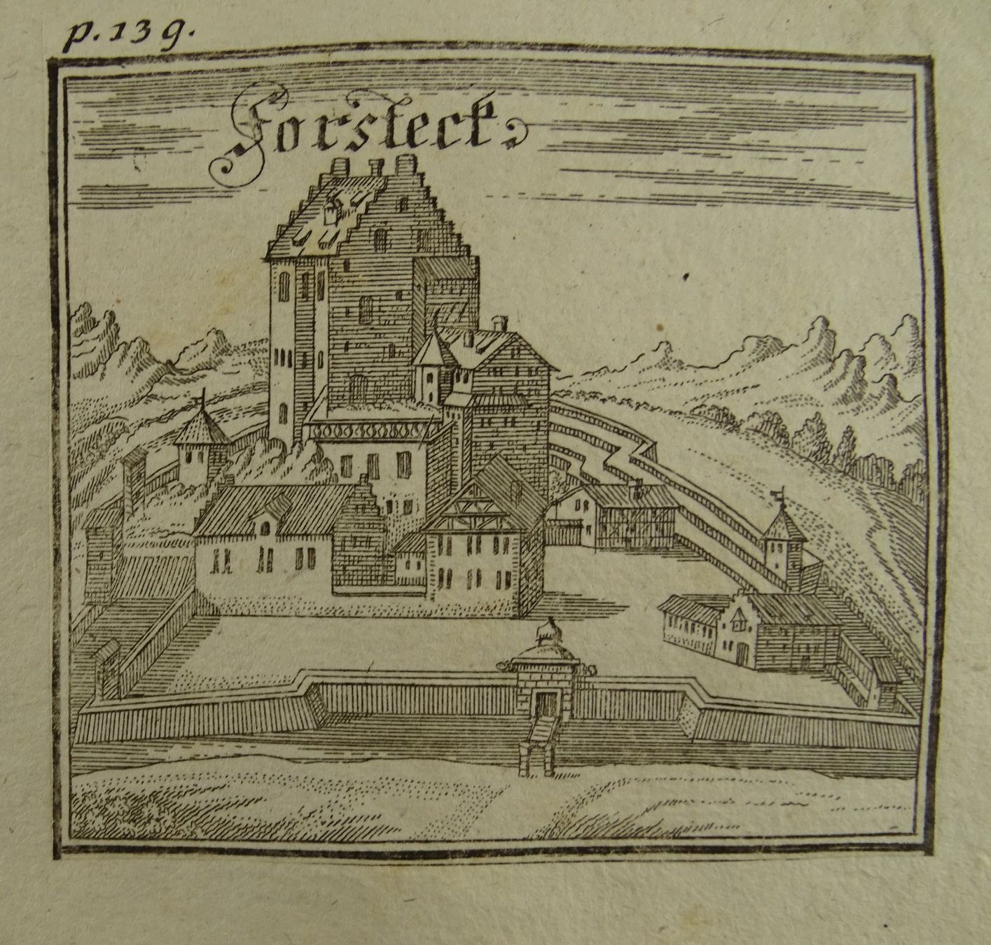 Stiche: FORSTECK, KUPFERSTICH, BLUNTSCHLI 1742 – Gebraucht aus Grüningen von Kartensammler