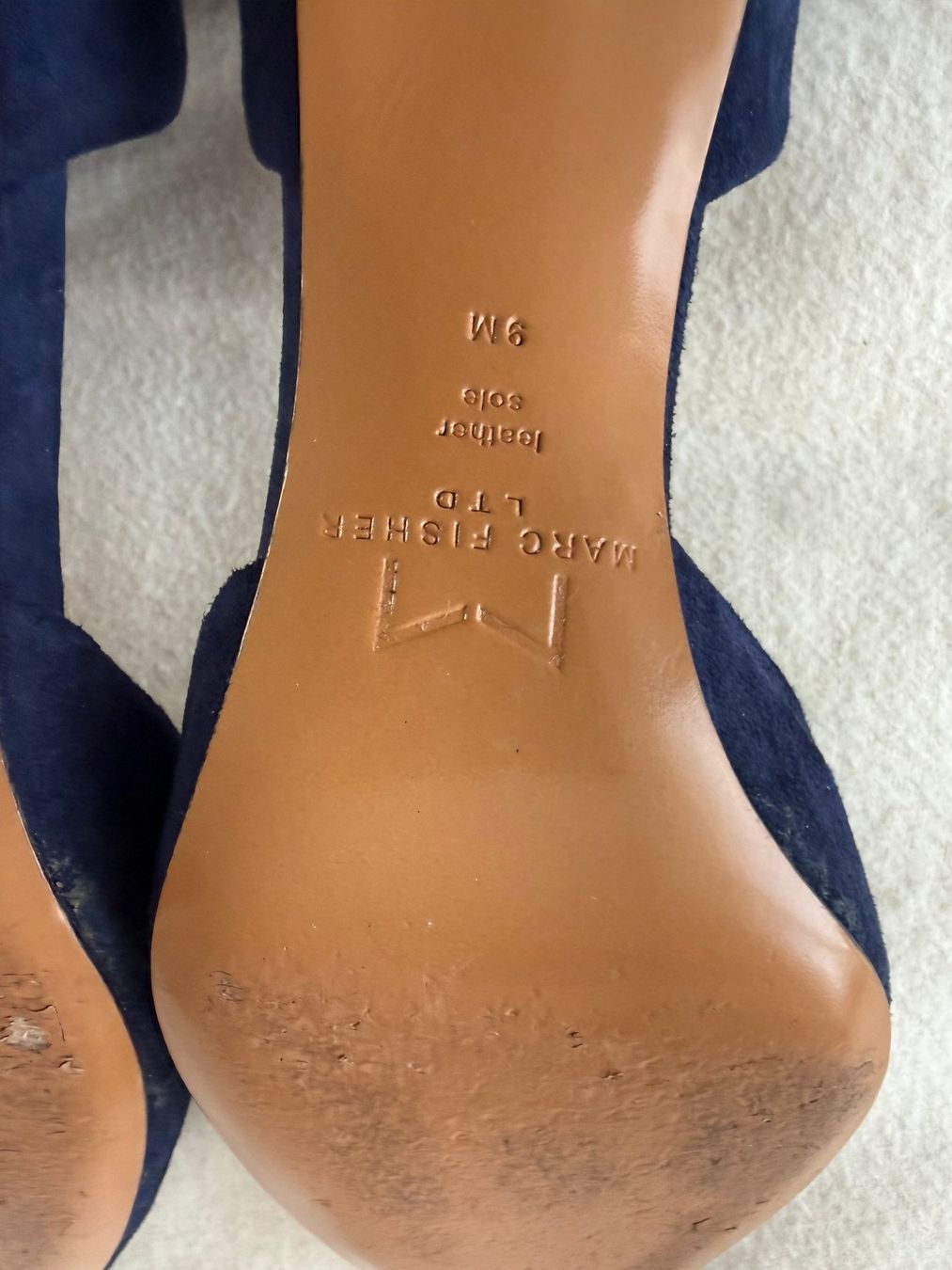 Scarpe da donna: Elegante, Dunkelblaue Wildlederschuhe – Usato da Spreitenbach venduto da BritToSwiss 4
