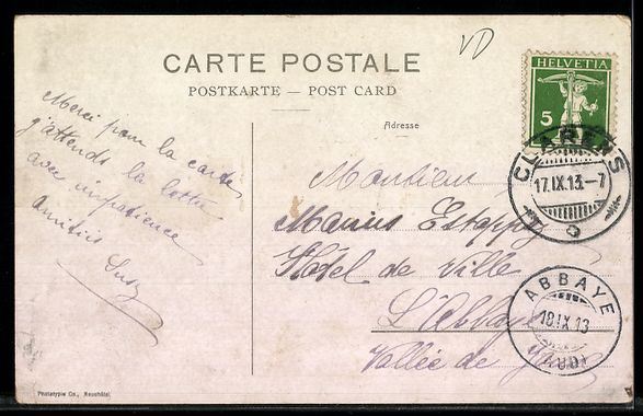 Cartoline postali: AK Clarens, Chateau du Chatelard et Chemin de fer, schweizer – Usato da Berlin venduto da bartko-reher 1