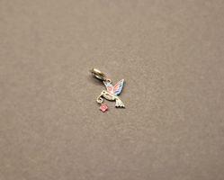 Charm Kolibri mit Blume +Garantie