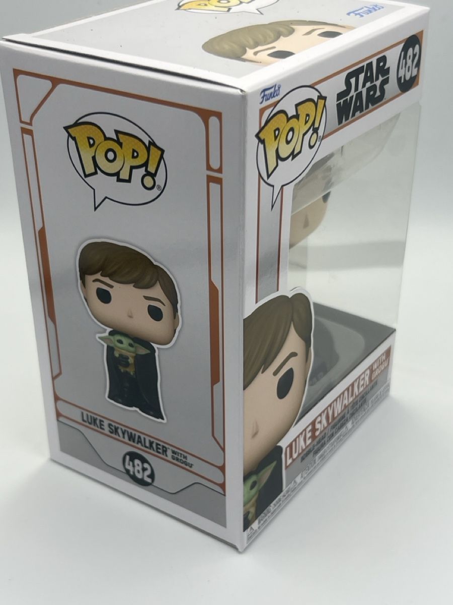 Funko Statuette: Funko Pop! Star Wars - Luke Skywalker with Grogu 482 – Nuovo e nell'imballaggio originale da Emmen venduto da VK-Retail 1