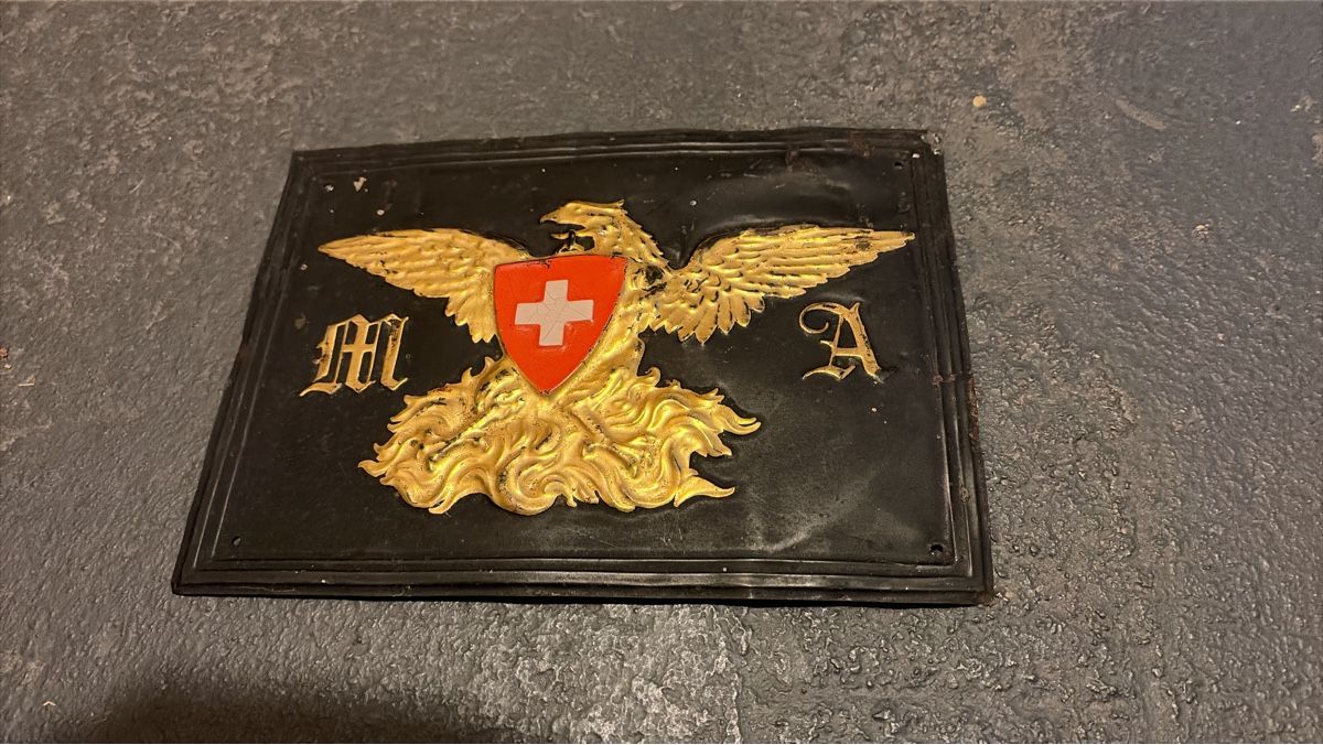 Schilder: Blechschild Schweizer Mobiliar rar – Gebraucht aus flawil von schonei