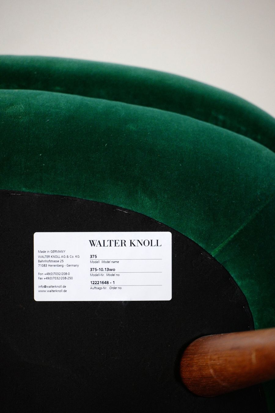 Knoll Poltrone: WALTER KNOLL Sessel | Model No. 375 | neuwertig – Usato da Schindellegi venduto da RagnarsRok 4