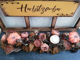 🎃Herbstzauber Tischdeko mit Teelicht