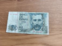 1000 Pesetas 1978 Spanien Banknote