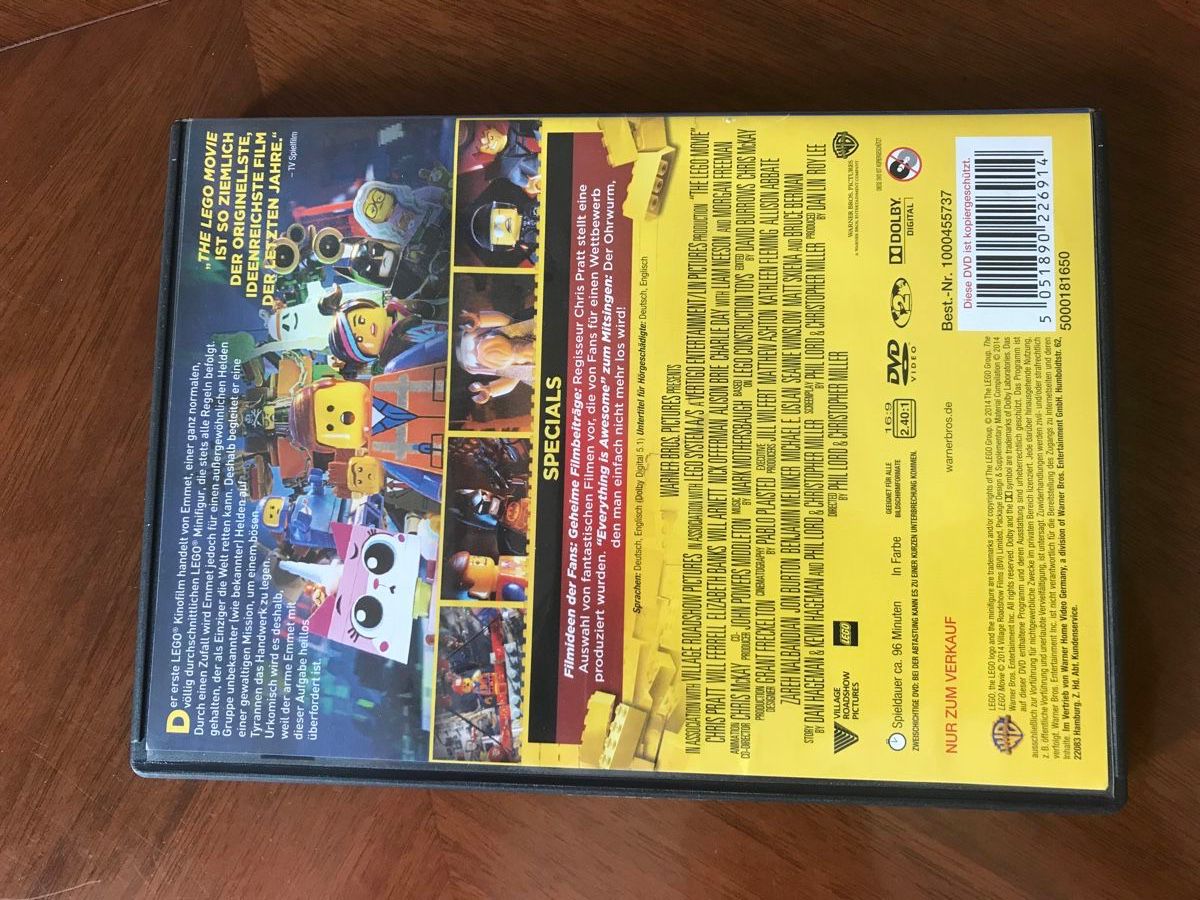 Tutti i DVDs: LEGO THE MOVIE – Usato da Laufen venduto da mercedes420 2