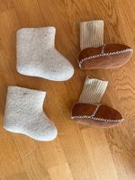 Warme Baby-Winterschuhe Walenki & gefütterte Lederfinkli
