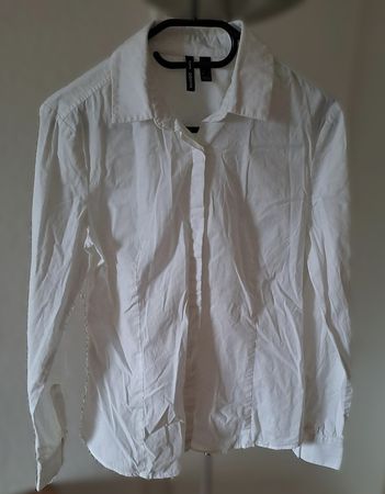 Schöne weisse Mango Bluse, Grösse M
