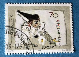 Nr. 1051 Pierrot spielt mit dem Faden GESTEMPELT 2002  