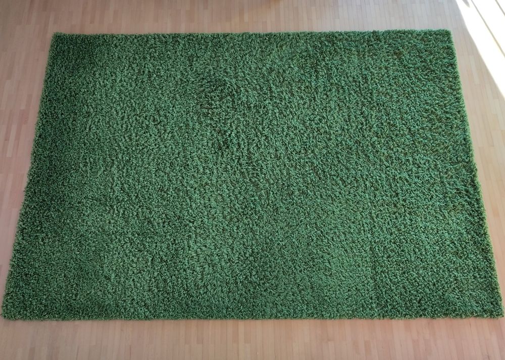 weicher, grüner Teppich 135x195 cm IKEA Kaufen auf Ricardo