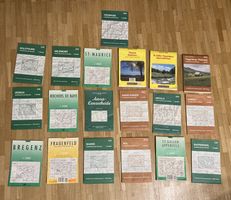 Verschiedene Landeskarten der Schweiz 1968 bis 1990