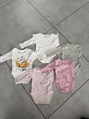5er Set, Langarm Bodys, Gr. 62