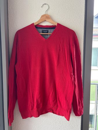 Roter McGregor-Pullover, Größe L