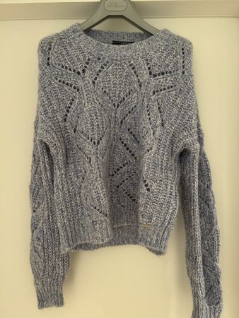 Maglione Guess, celeste, taglia L, come nuovo