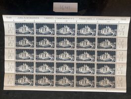 1948 100 Jahre Schweiz Bundesstaat N 282 Bogen Frankaturware