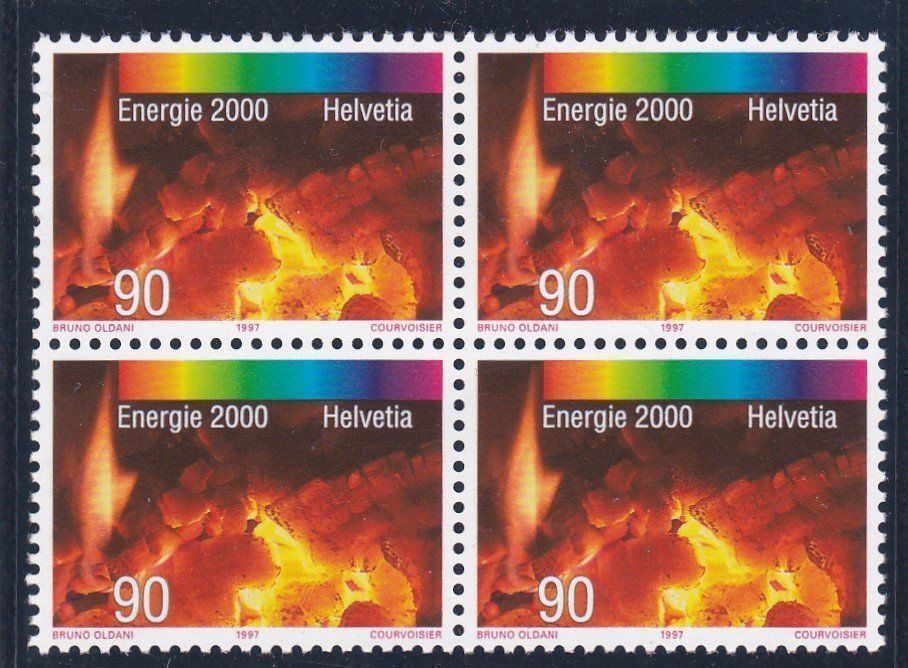 Alle Briefmarken: Postfrisch 4er Block  Energie 2000 1997 – Neu (gemäss Beschreibung) aus Schliern b. Köniz von joni20 1