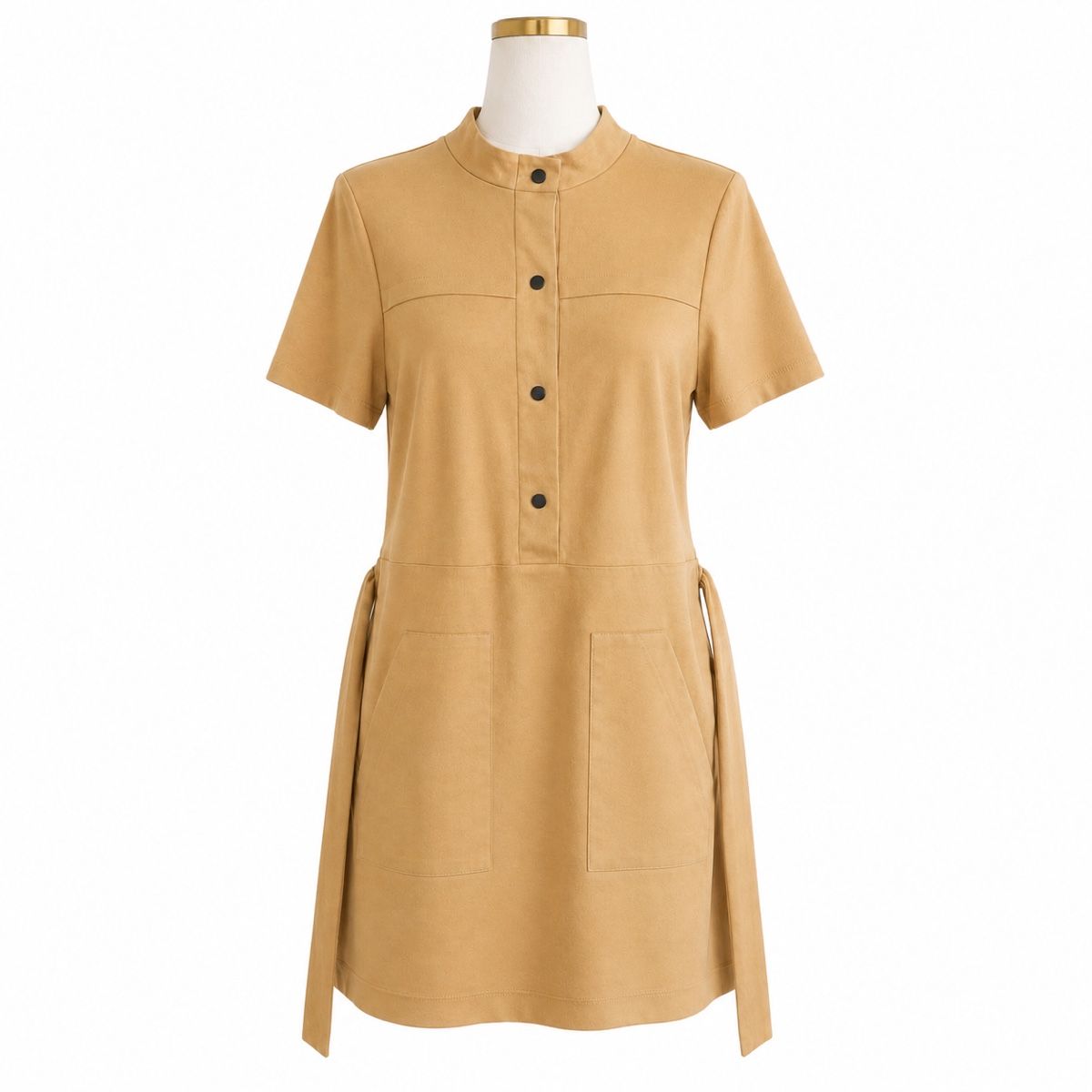 Zara Vestiti: ZARA Kleid Camel Beige S 36 mit Bindegürtel | Midikleid – Nuovo (secondo la descrizione) da Aarberg venduto da LovelyThings_ 1