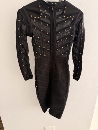 Black Studded Mesh Jacket Size M
