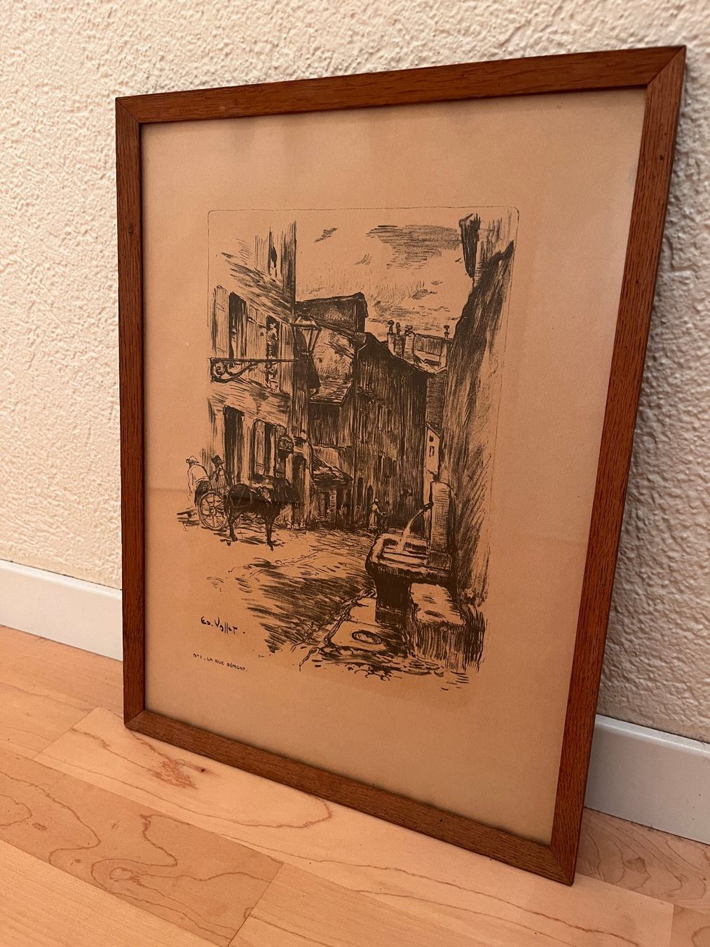 Grafiken & Lithographien: Bild Ed. Vallet Lithografie signiert – Gebraucht aus Schliern b. Köniz von FinderXXII