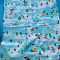 Baumwolle Kinder,Skifahrer,Wintersport,Weihnachten 1.10x 5.3