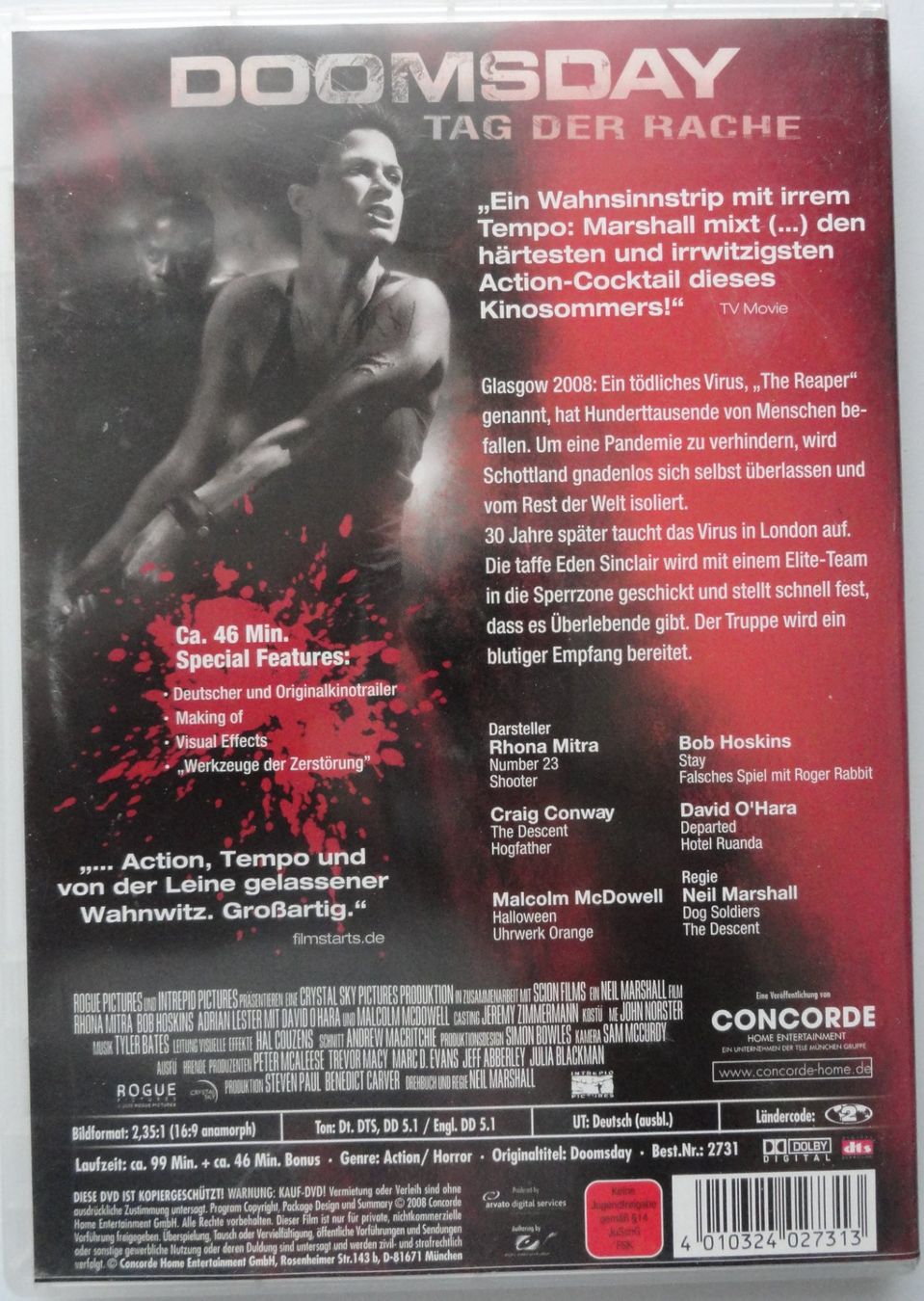 Tutti i DVDs: DOOMSDAY / TAG DER RACHE – Usato da Neftenbach venduto da Verk13 1