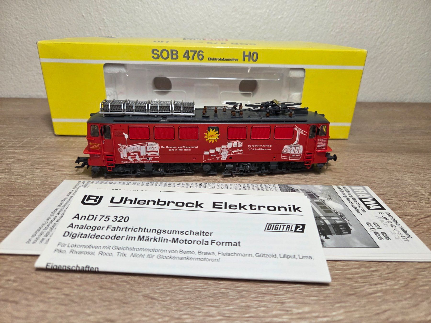 Brawa Modellini di ferrovie: Brawa 0235 E-Lok BR 476 SOB Digital H0 – Usato da St-Aubin-Sauges venduto da Lo_Go 6