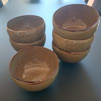 6 Stück Keramik Schüsseln, Müslischalen, Dessertschalen