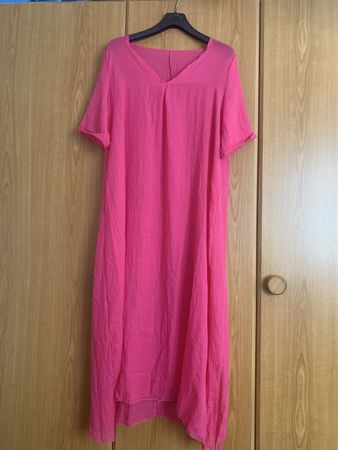 Sommerliches, leichtes Kleid in Pink, Gr. L, neu