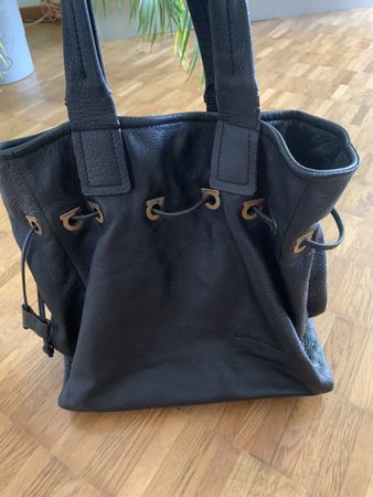 Salvatore ferragamo leder tasche schwarz