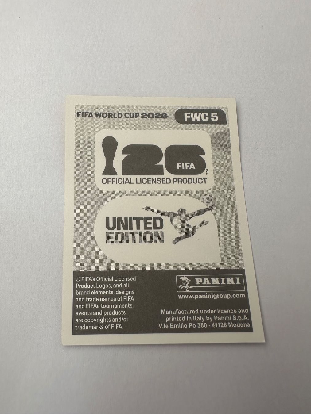Panini Carte collezionabili: PANINI FWC 5 – Usato da Payerne venduto da mike_lth 1