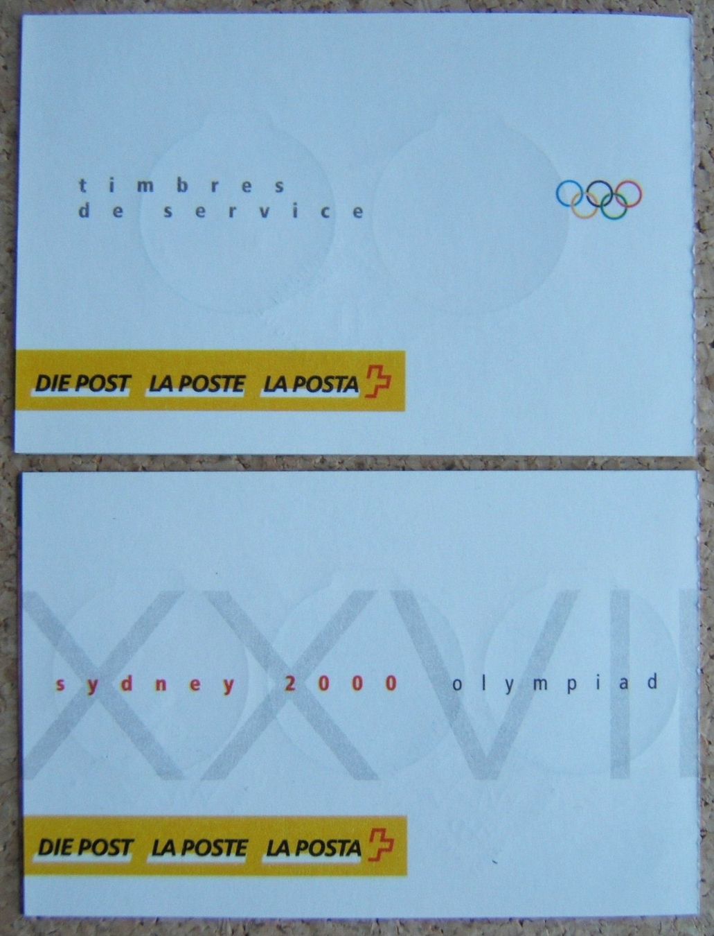 Alle Briefmarken: 2 SET SONDERMARKEN OLYMPIADE SYDNEY 2000 – Gebraucht aus Brunnen von Nonne04 1