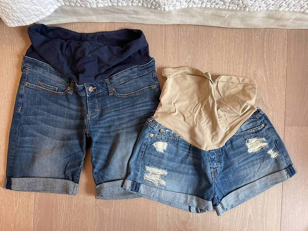Pantaloni: Deux shorts de grossesse – Usato da Genève venduto da m10_t92f