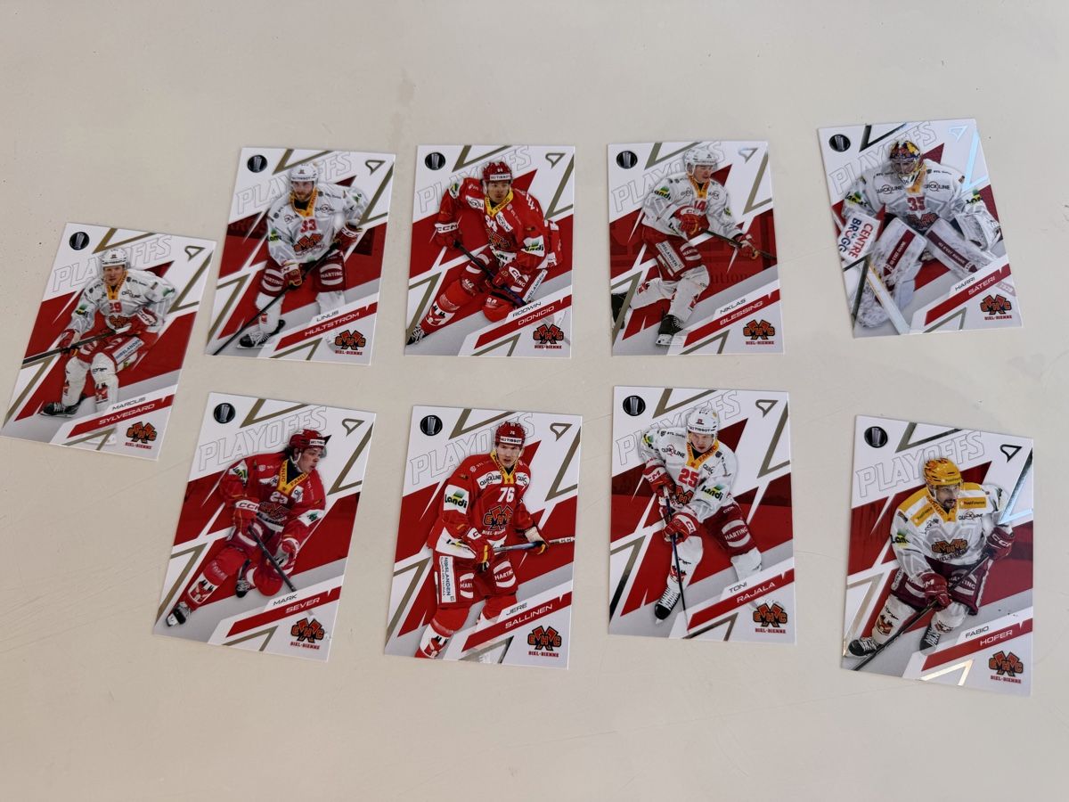 Sportzoo Carte collezionabili: Playoffs 25/26 EHC Bienne full base set  – Nuovo (secondo la descrizione) da Pont-la-Ville venduto da demiec