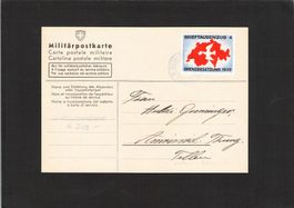 Militärpostkarte Brieftaubendienst 4. Zug ,selten blauer ste
