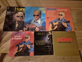 Heino Sammlung 6 Schallplatten diverse Titel guter Zustand