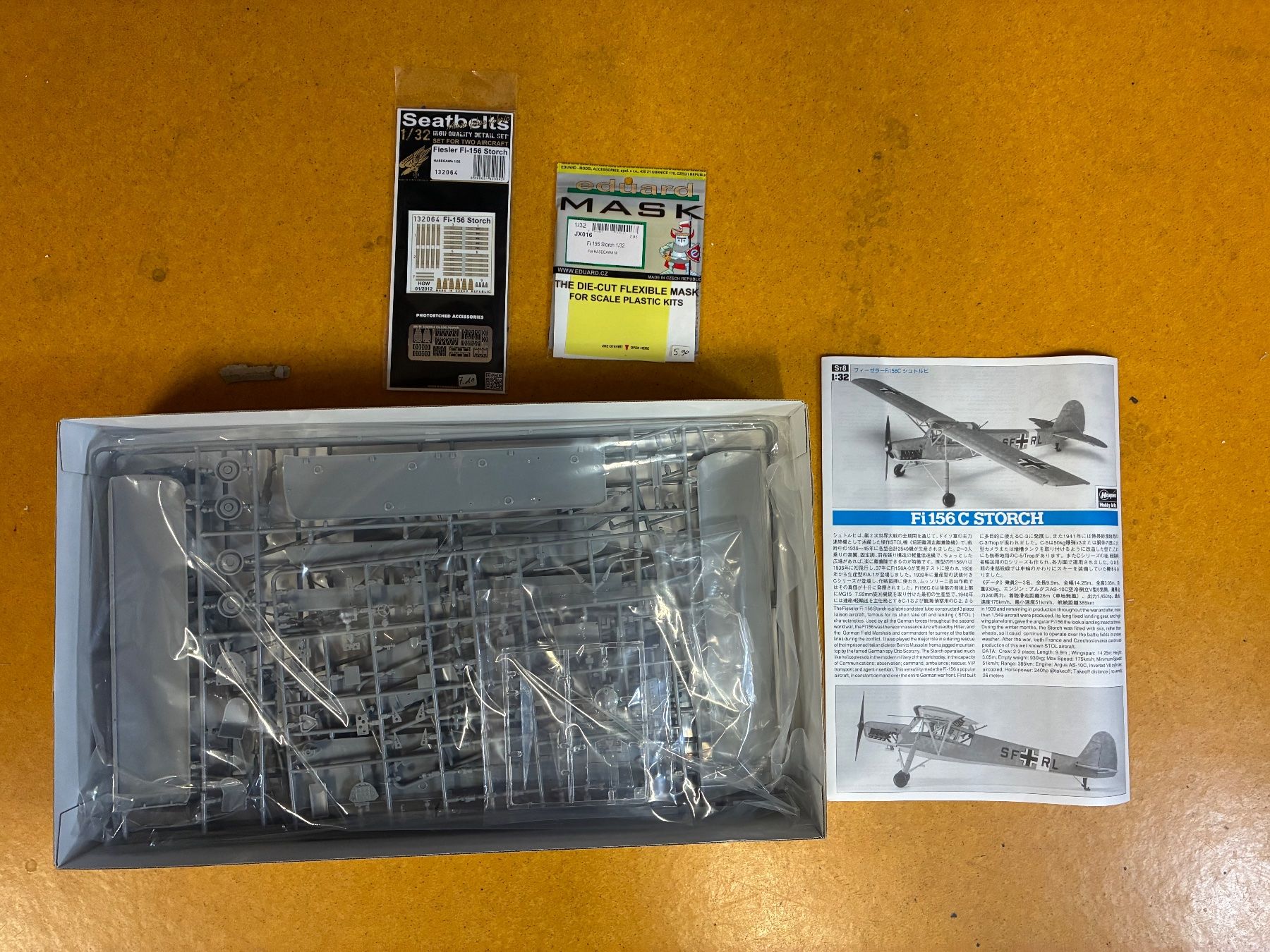 Kit di modellismo & Modellini statici: Fieseler Fi-156 Storch 1:32 Hasegawa – Nuovo e nell'imballaggio originale da Rapperswil BE venduto da Silverwings 1