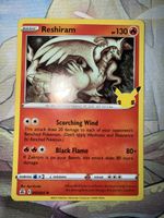 Pokémon Karte Reshiram 002/025 Celebrations Zustand neu